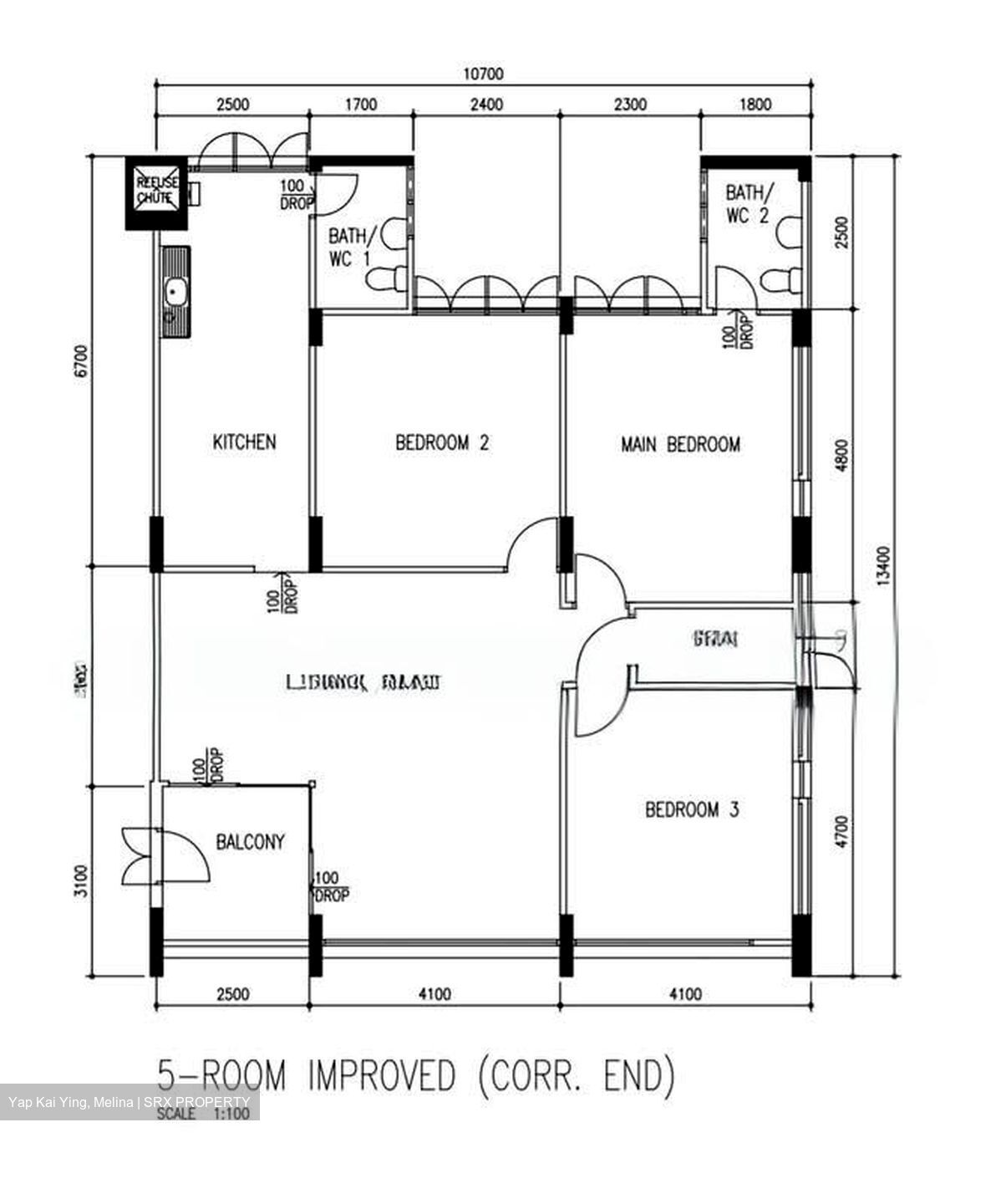 Blk 167 Yishun Ring Road (Yishun), HDB 5 Rooms #575382311